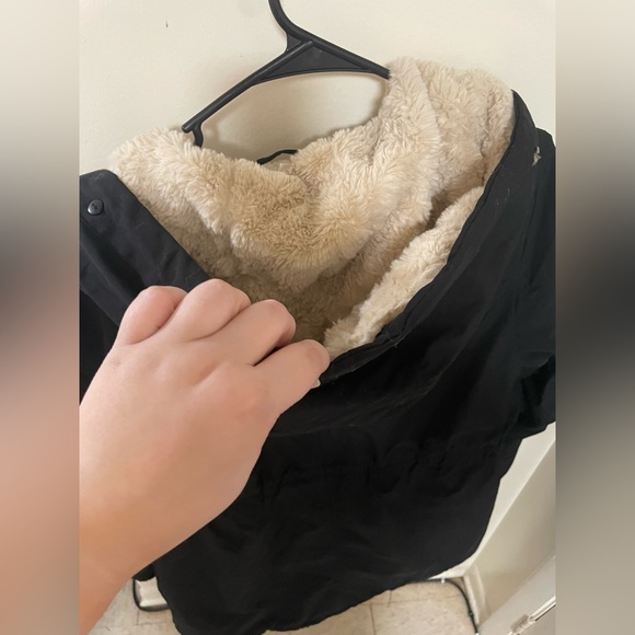 ✨Royal Matrix Black Fur Lined Coat Size 12 - Picture 15 of 16